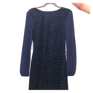 Navy knee length dress